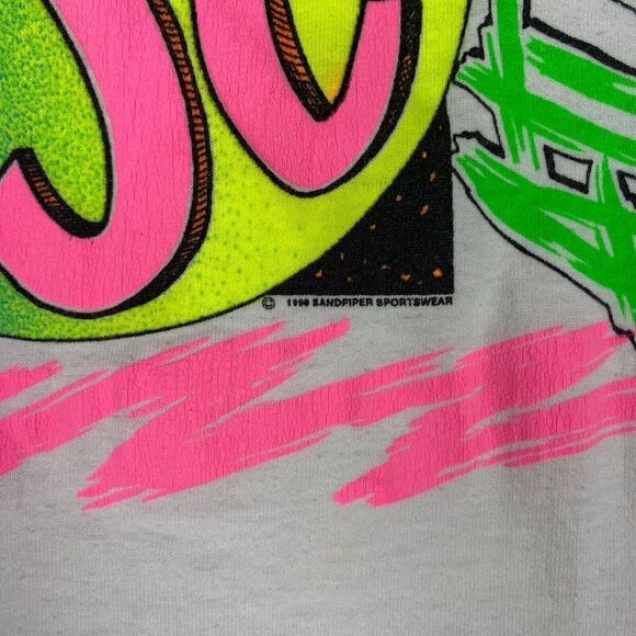 Vintage Hanes 90's Graphic Shirt Nasa Colorful Adult Extra Large Short Sleeve - Picture 8 of 15